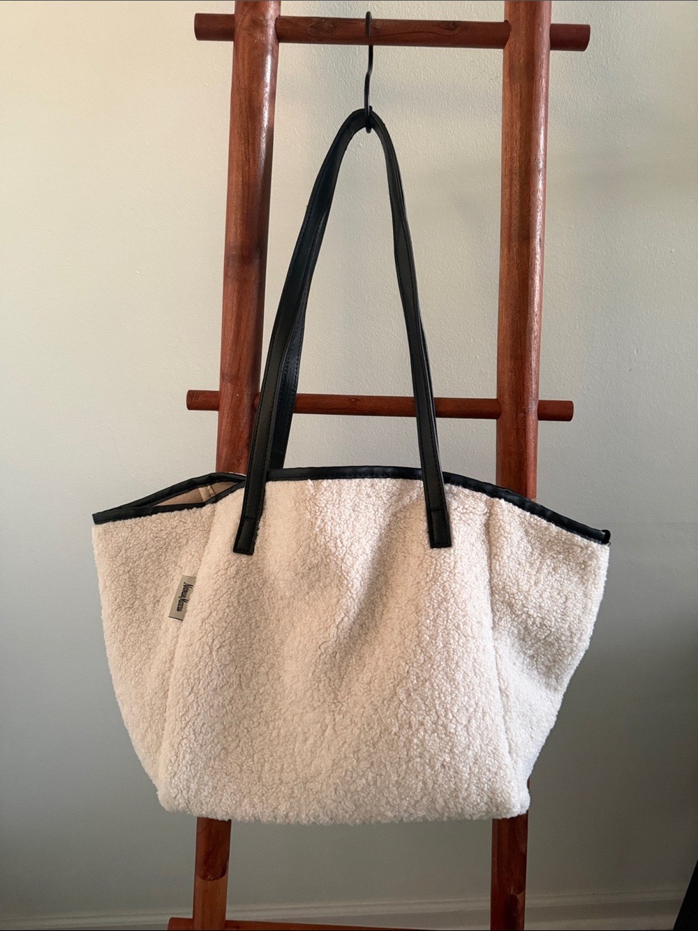 Vintage Sherpa Neiman Marcus tote